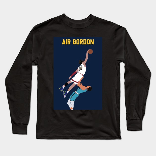 Aaron Gordon Posterizes Landry Shamet Long Sleeve T-Shirt by origin illustrations